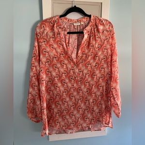 Spartina 449 Cora silk blouse size medium